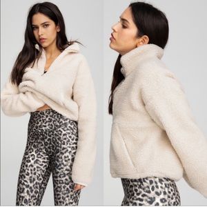 Good American High Pile Fleece Pullover